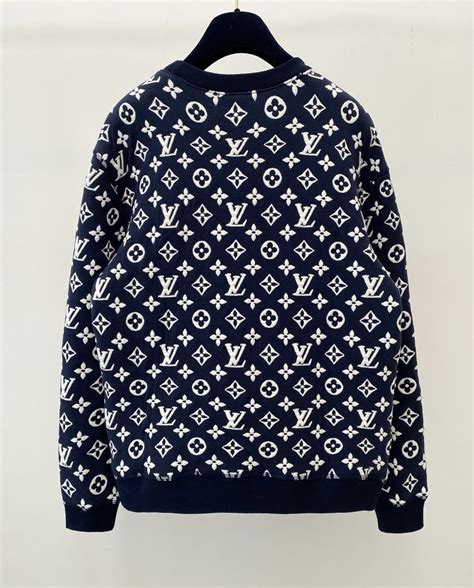 louis vuitton full monogram jacquard crewneck